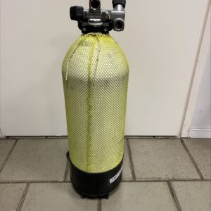 Duikfles 15L dubbele kraan 200 bar Nieuw Gekeurd